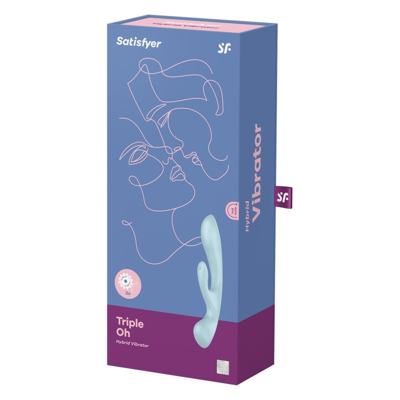 Króliczek wibrator masaż łechtaczki satisfyer blue